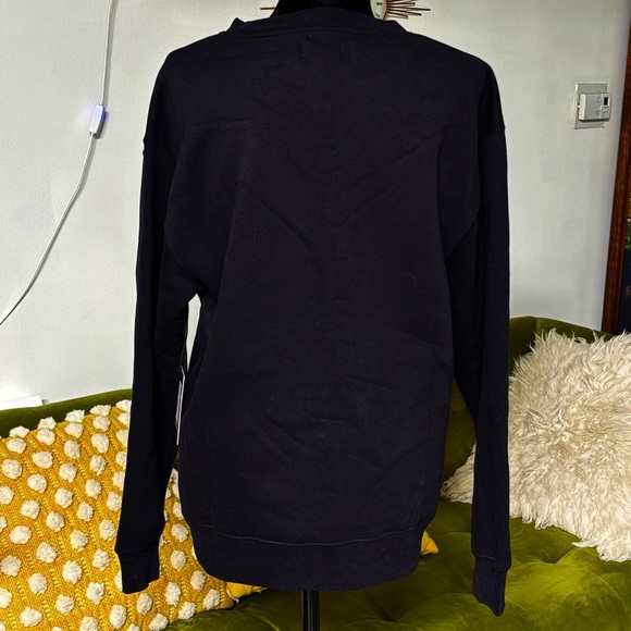 Brunette the Label prefaded oversized black sweatshirt “Partners in Wine” M/L - Picture 2 of 12